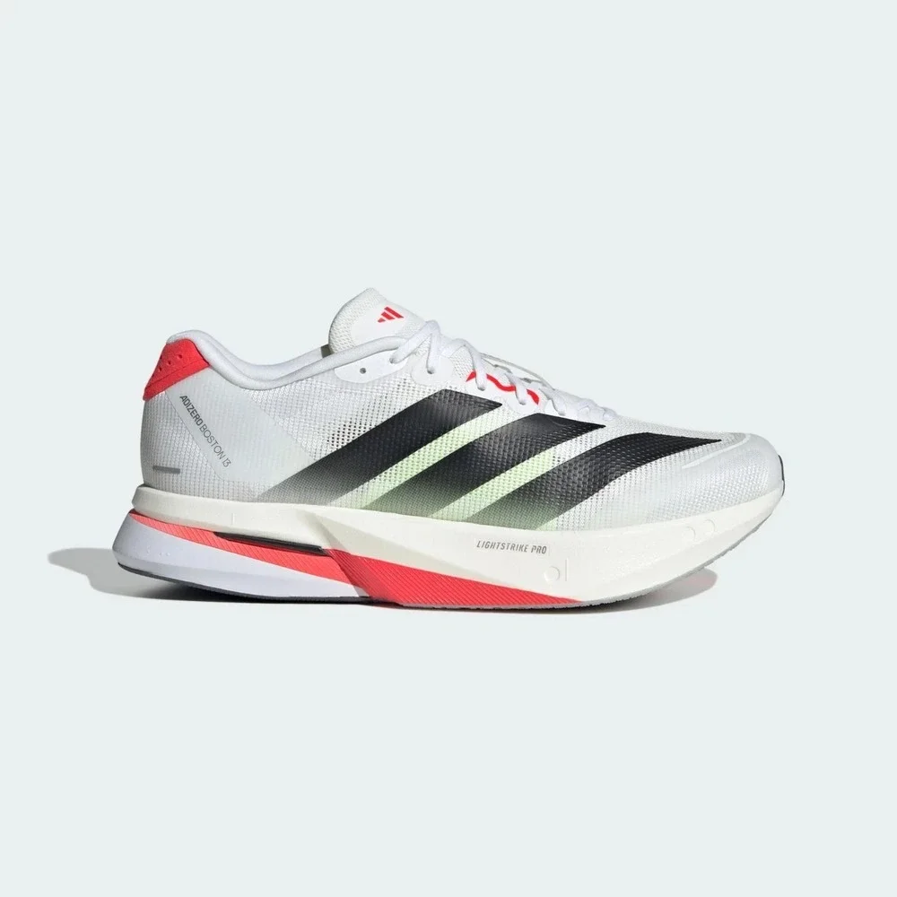 Adidas Adizero Boston 13 Running Shoes Men's 10.5 White JS4932 New